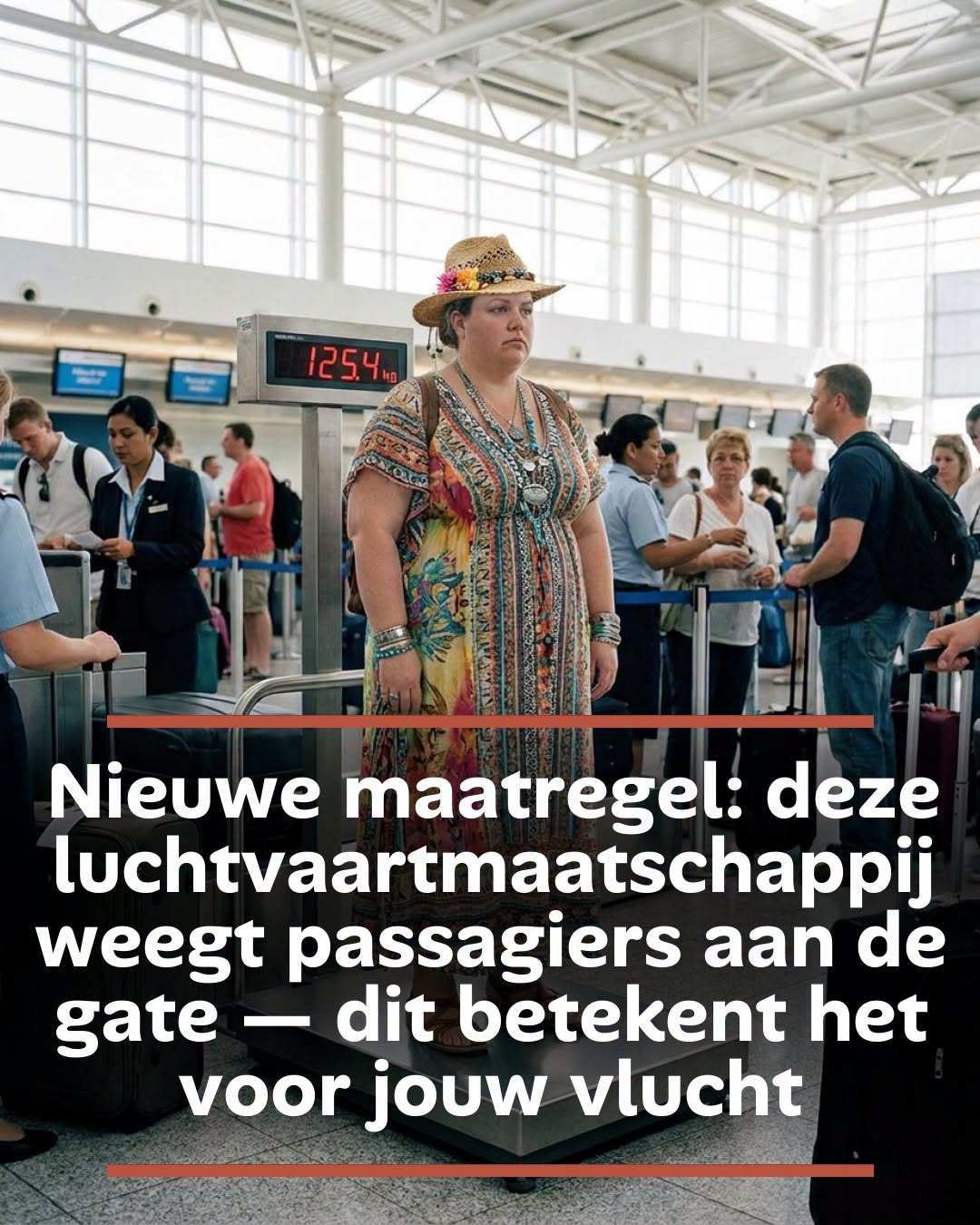 Nieuwe maatregel: deze luchtvaartmaatschappij weegt passagiers aan de gate — dit betekent het voor jouw vlucht