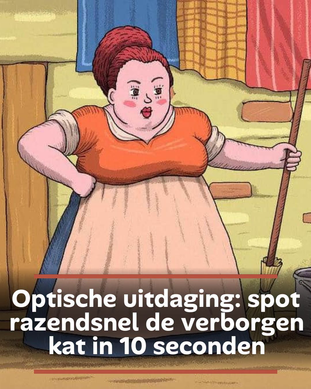 Optische uitdaging: spot razendsnel de verborgen kat in 10 seconden