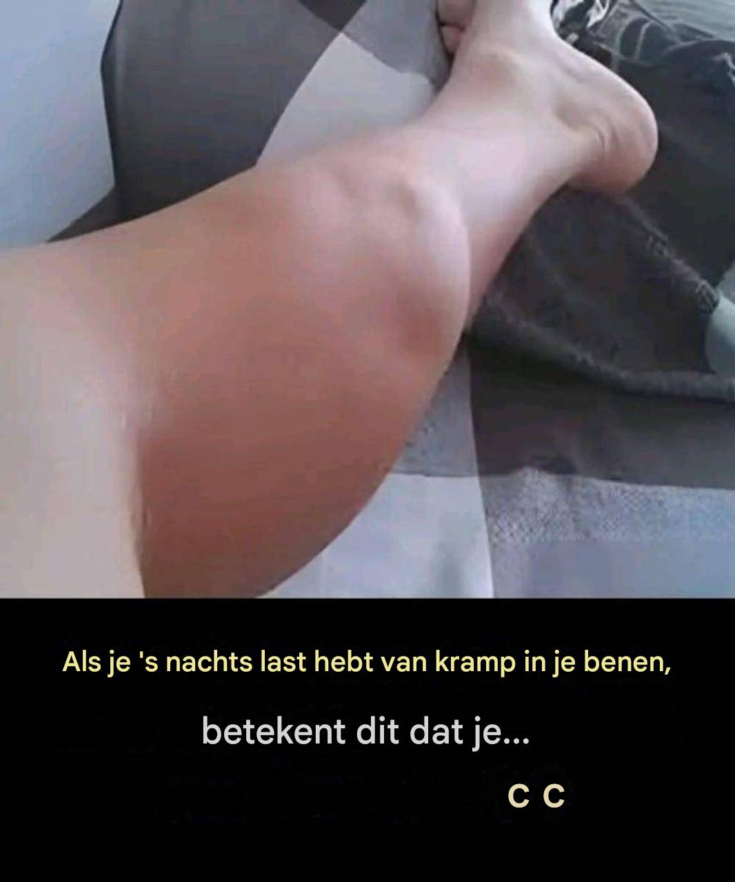 Wie loopt het meeste risico op nachtelijke krampen?