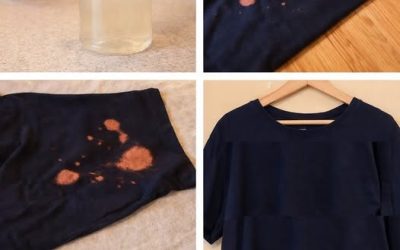 Zo verwijder je bleekvlekken snel en gemakkelijk uit kleding.