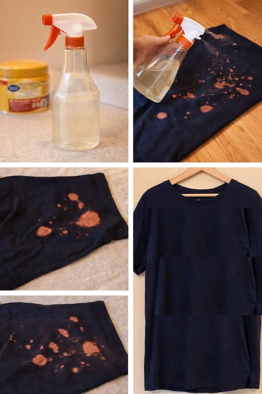 Zo verwijder je bleekvlekken snel en gemakkelijk uit kleding.