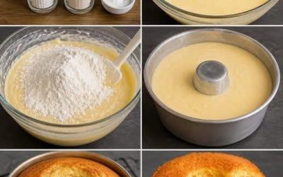 De beroemde cake met 6 cupcakes: de makkelijke, smeuïge cake die je met een glas afmeet.