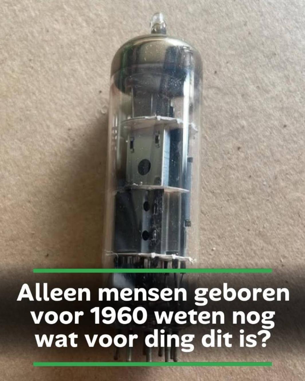 Alleen mensen geboren voor 1960 weten nog wat voor ding dit is?