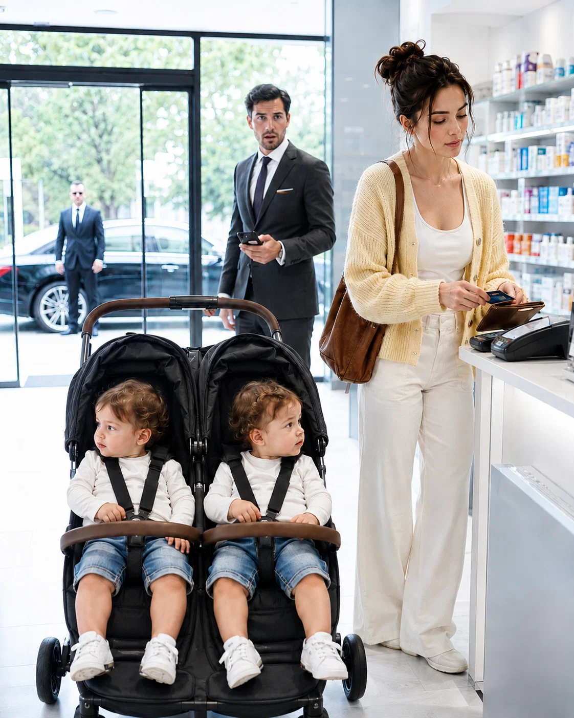 Een man zag zijn ex-vrouw munten tellen om een ​​tweeling te voeden… zonder te weten dat het zijn kinderen waren, en hij zag af van de deal die hem koning had kunnen maken.