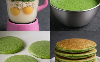 Groene spinaziepannenkoeken