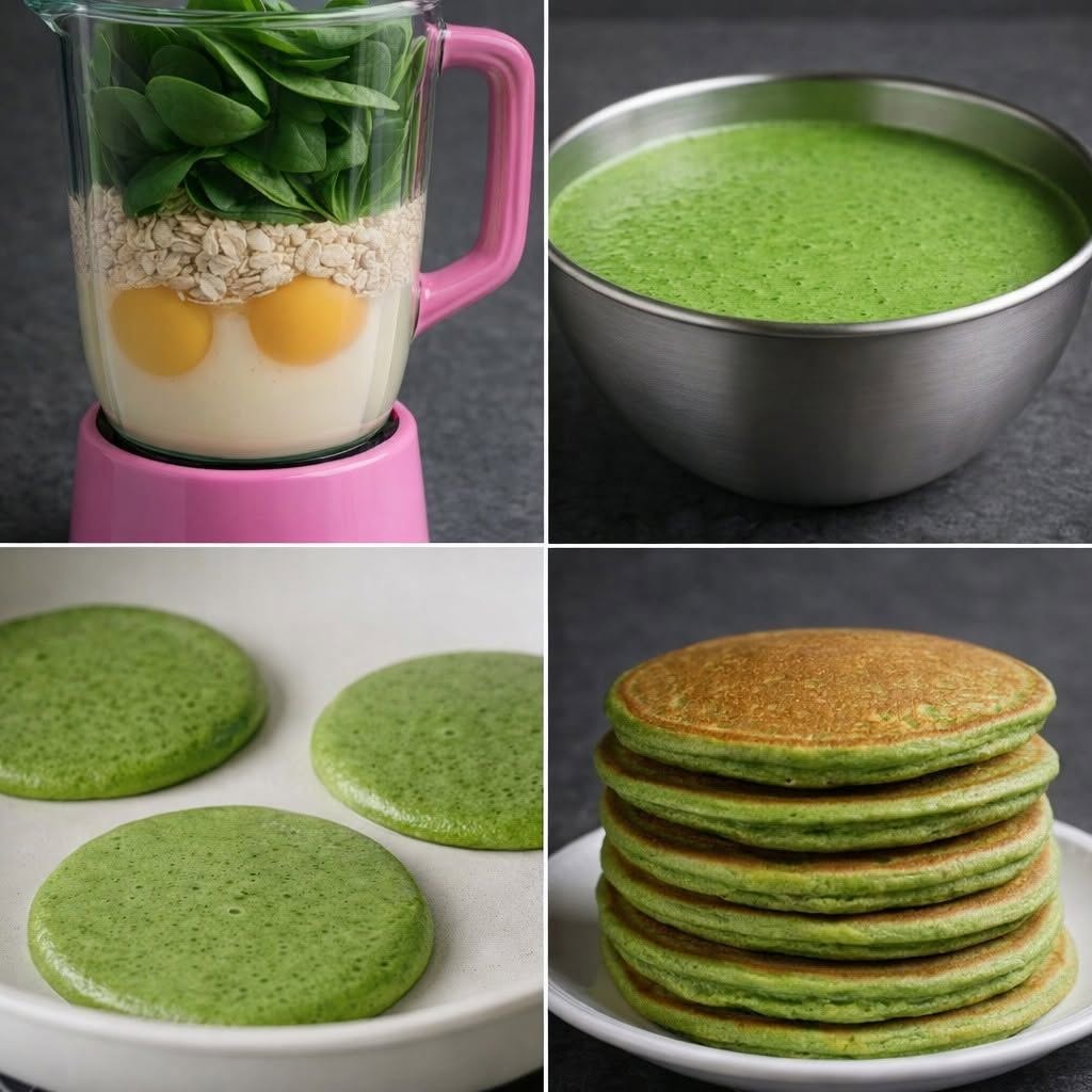 Groene spinaziepannenkoeken