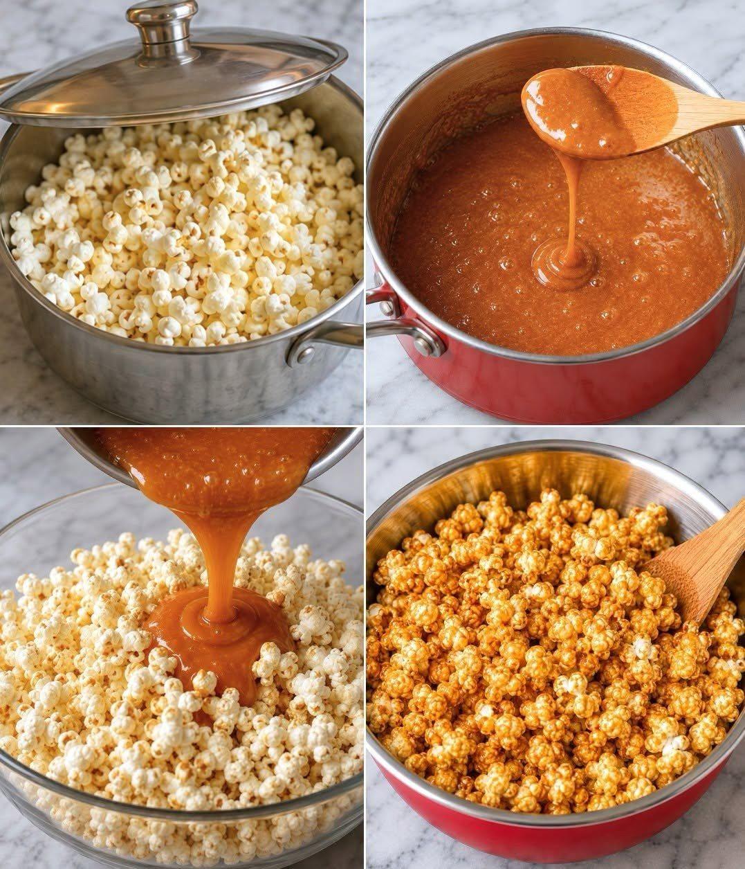 ZELF GEMAAKTE GEKARAMELISEERDE POPCORN