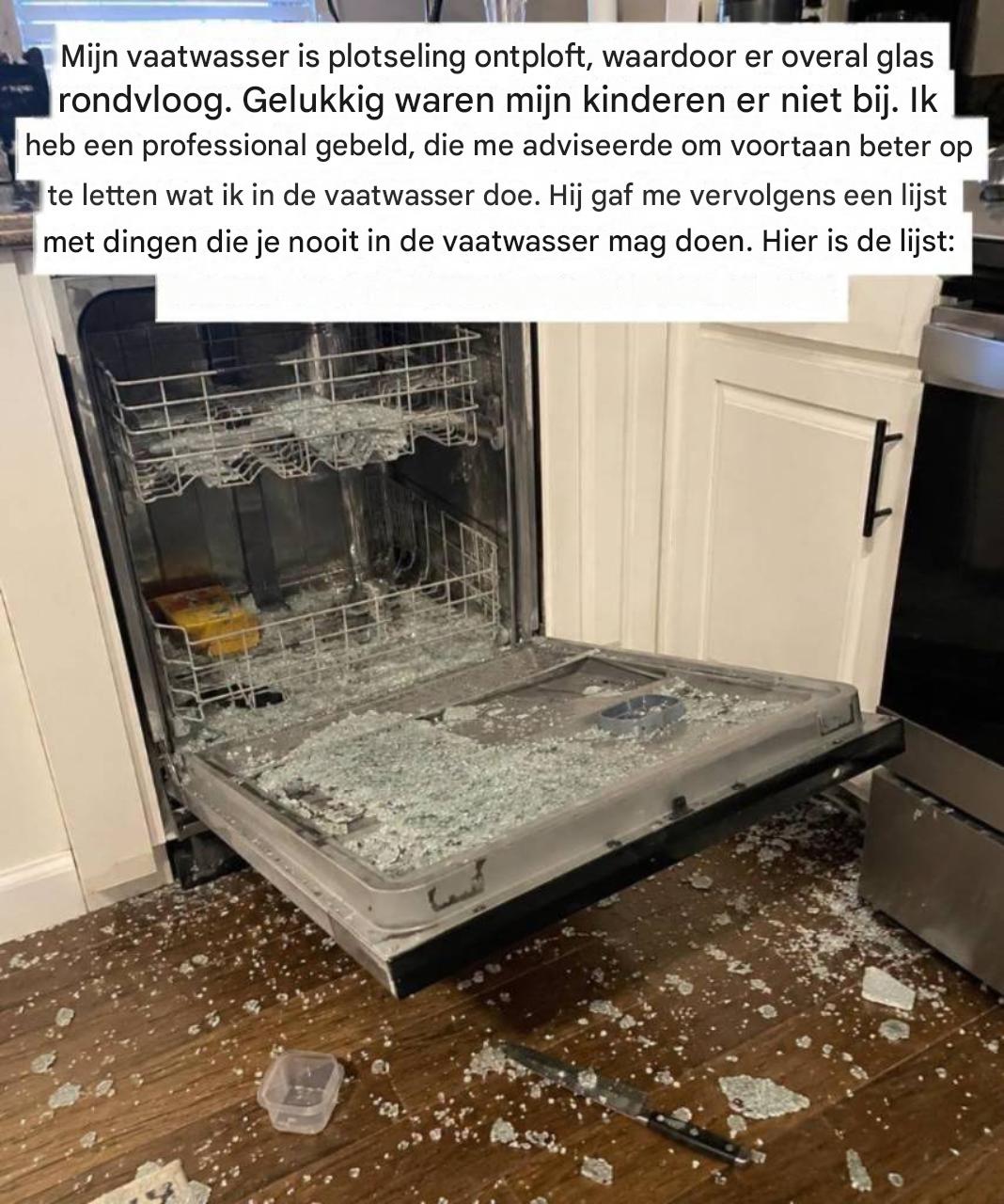 **8 dingen die je absoluut nooit in je vaatwasser moet doen** (en waarom)