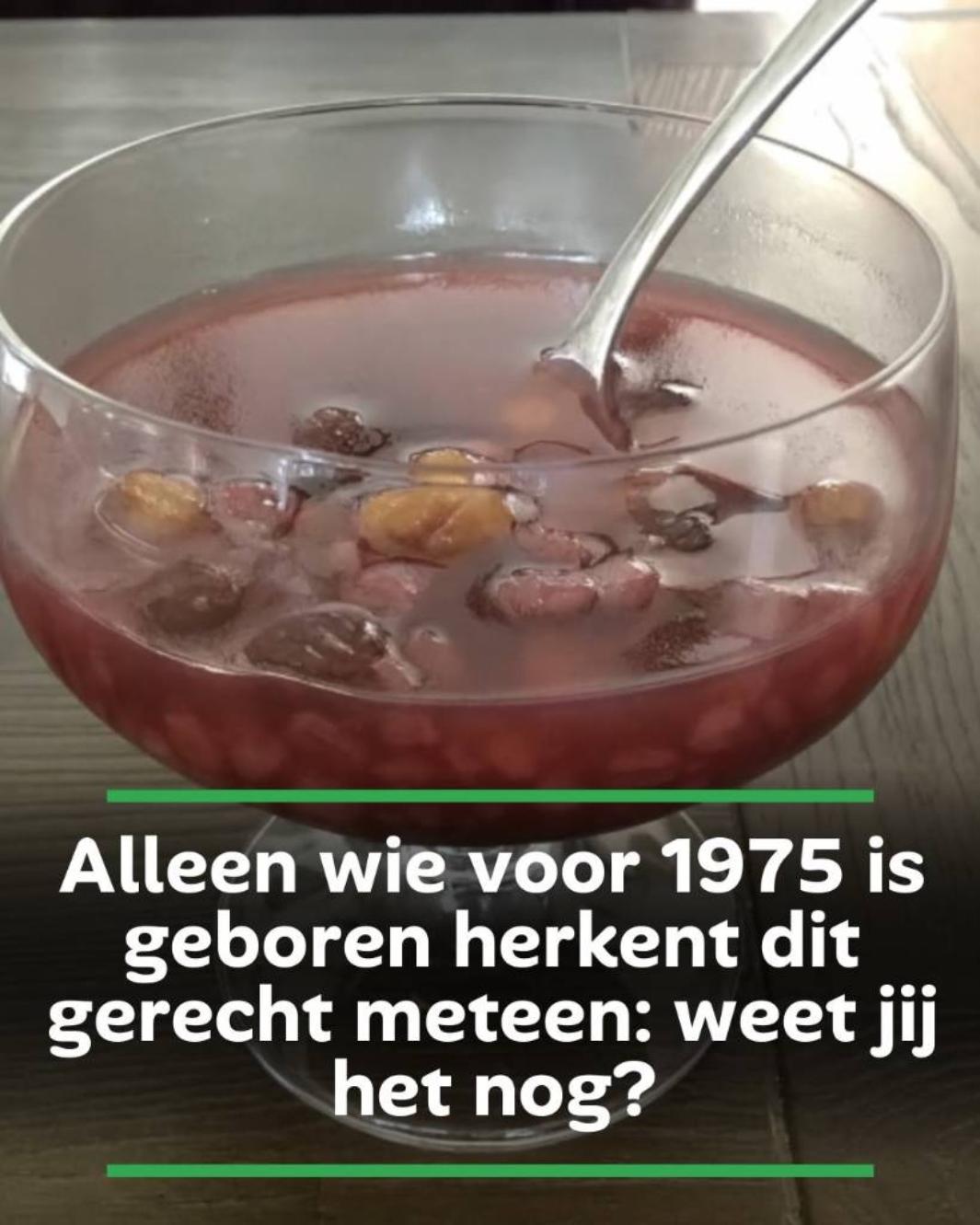 Alleen wie voor 1975 is geboren herkent dit gerecht meteen: weet jij het nog?
