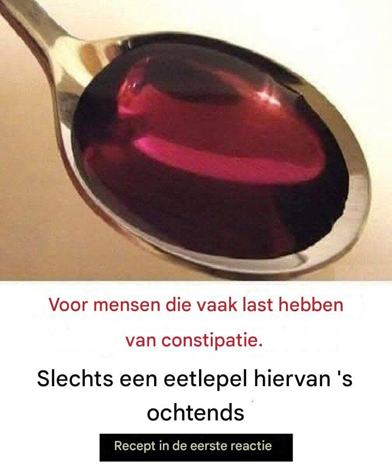 Eén lepeltje en je rent naar de wc.