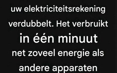 Het ene huishoudelijke apparaat dat ongemerkt je elektriciteitsrekening omhoog jaagt.