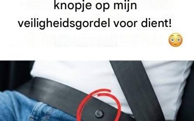 Dit kleine knoopje op je riem is veel nuttiger dan je denkt.