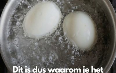 Dit is dus waarom je het water van je gekookte eieren echt nooit zou moeten weggooien