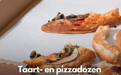 Taart- en pizzadozen mogen never nooit bij het oud papier: maar waar gooi je ze dan weg?