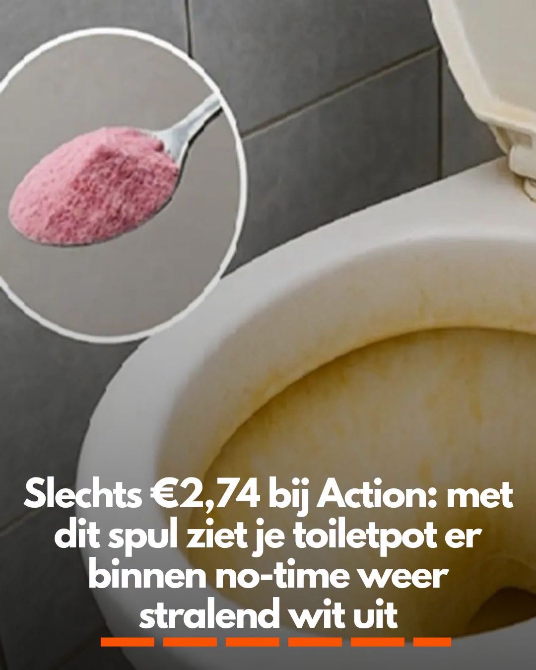 Slechts €2,74 bij Action: met dit spul ziet je toiletpot er binnen no-time weer stralend wit uit