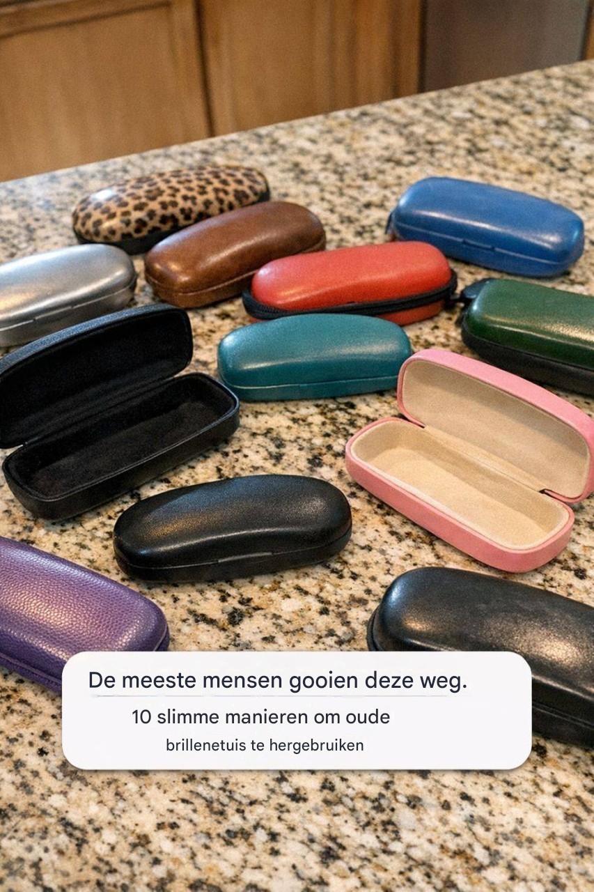 De meeste mensen gooien deze weg. 10 slimme manieren om oude brillenkokers te hergebruiken.