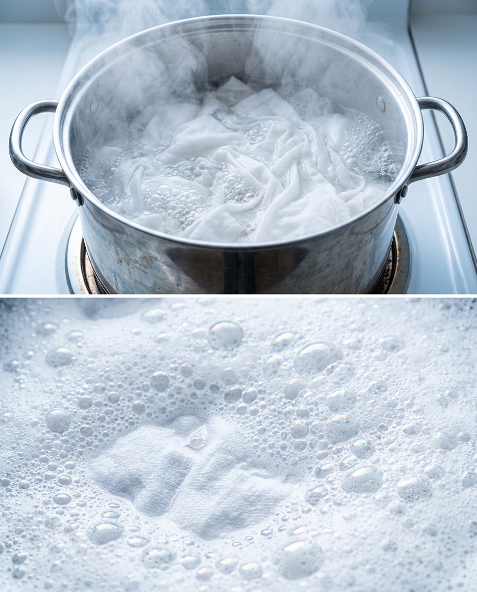 Zeg vaarwel tegen vergeling: het natuurlijke recept om je witte was weer te laten glanzen zonder bleekmiddel.