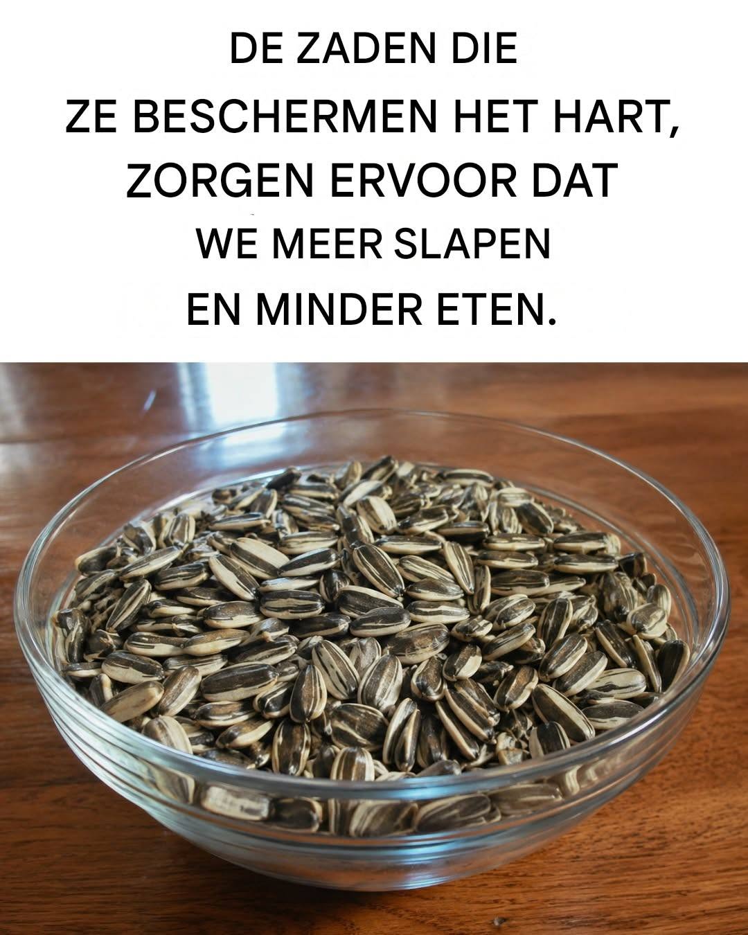 De zaden sterven het hart beschermen, geven energie en ons een vol gevoel geven.
