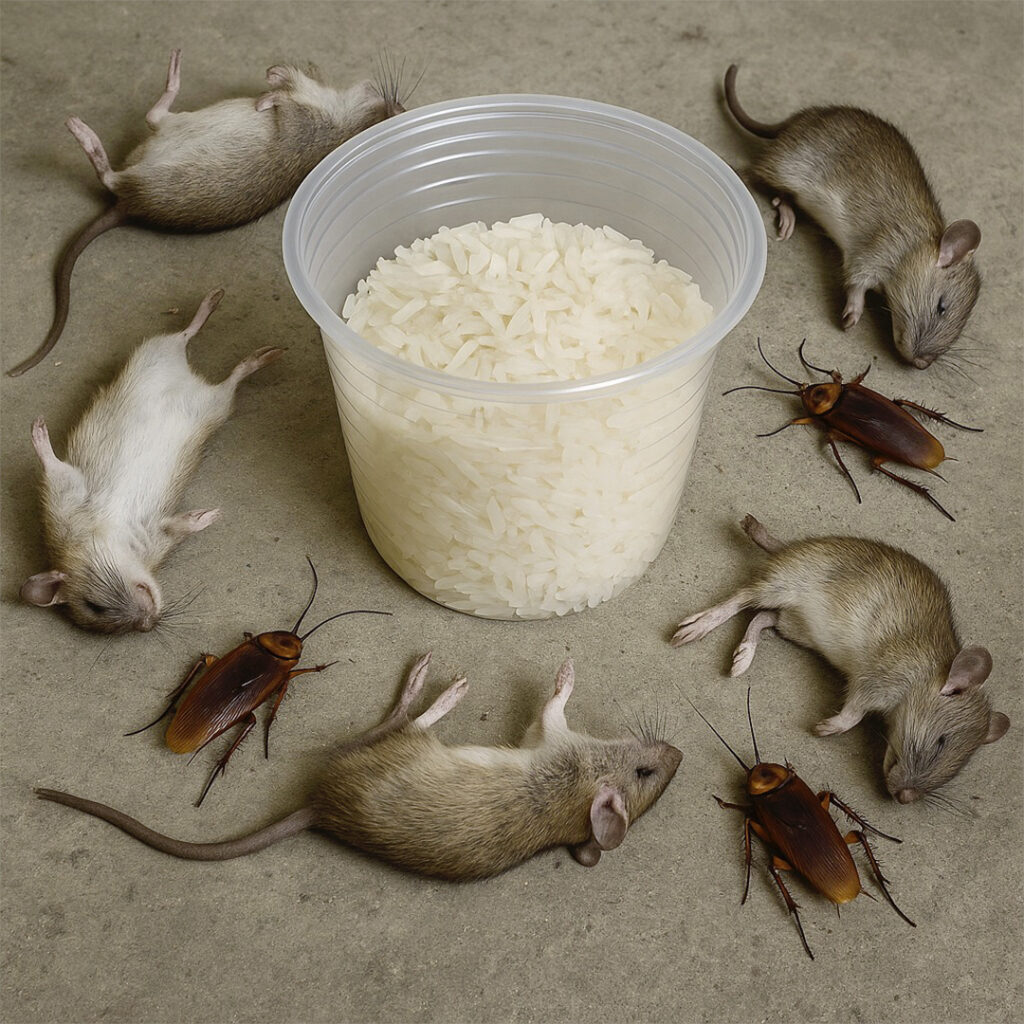 Verjaag ratten en kakkerlakken met dit middel.