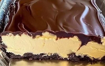 Chocolade-eclairtaart zonder bakken