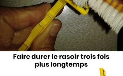 Een slimme tip om de levensduur van je scheermes te verlengen.