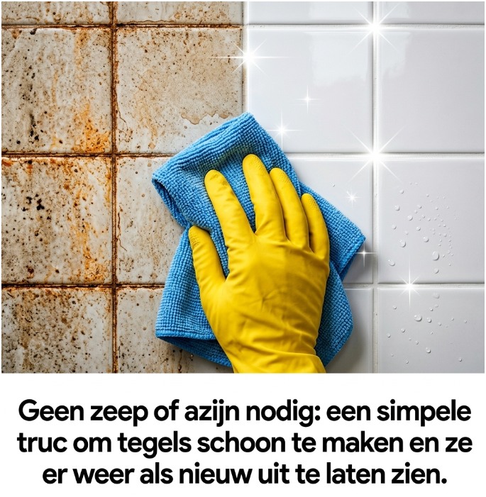 Geen zeep of azijn nodig: dé eenvoudige truc om tegels weer te laten glanzen als nieuw