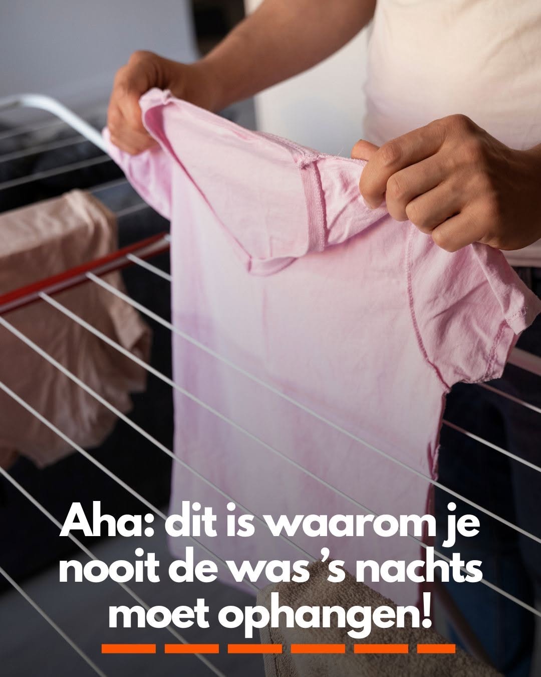 Aha: dit is waarom je nooit de was ’s nachts moet ophangen!