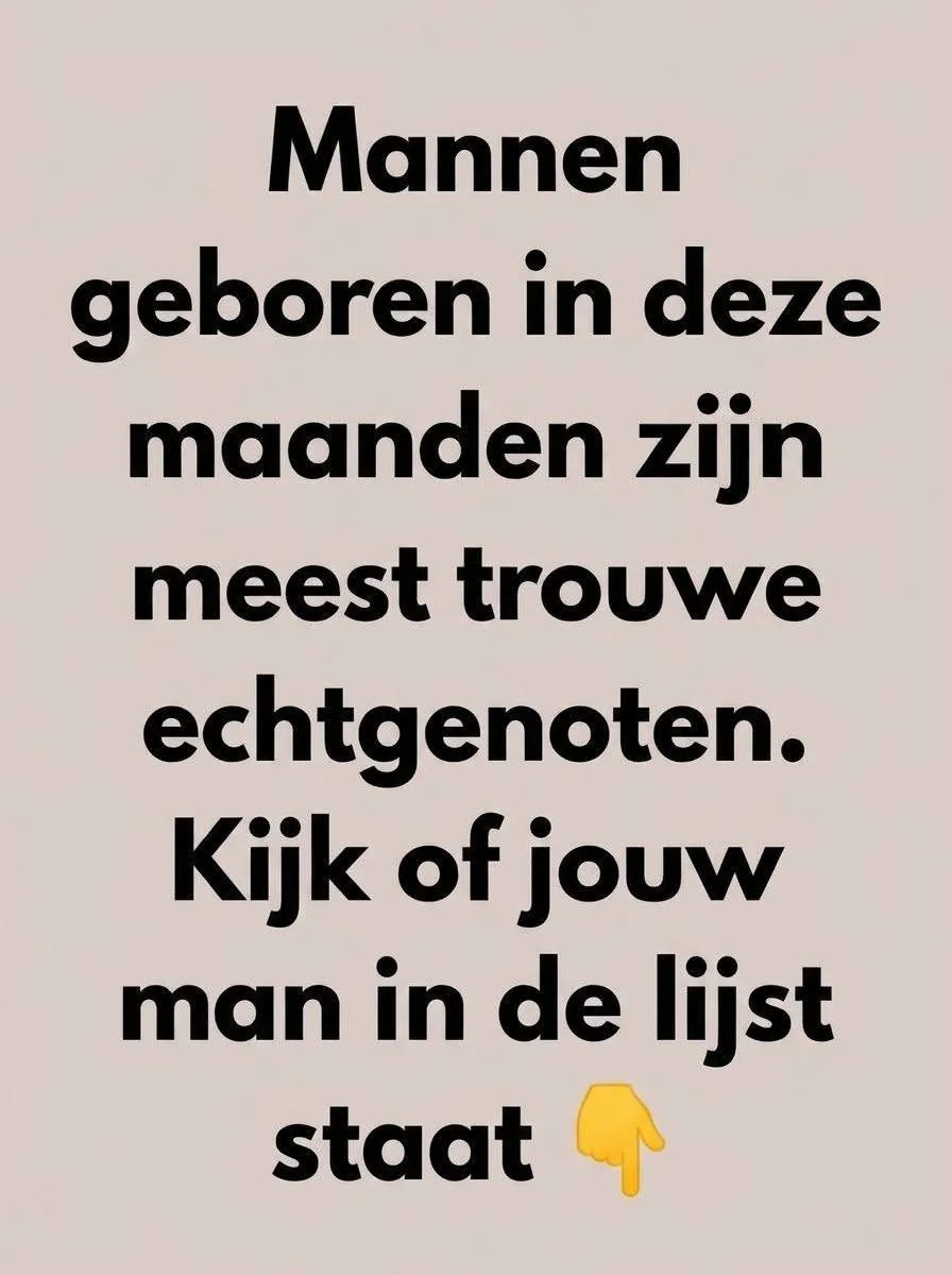 De Waarheid Achter de Loyaliteit van Mannen op Basis van Geboortemaand