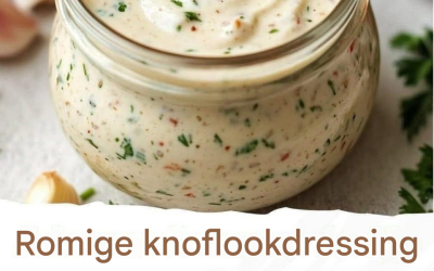 Romige knoflookdressing