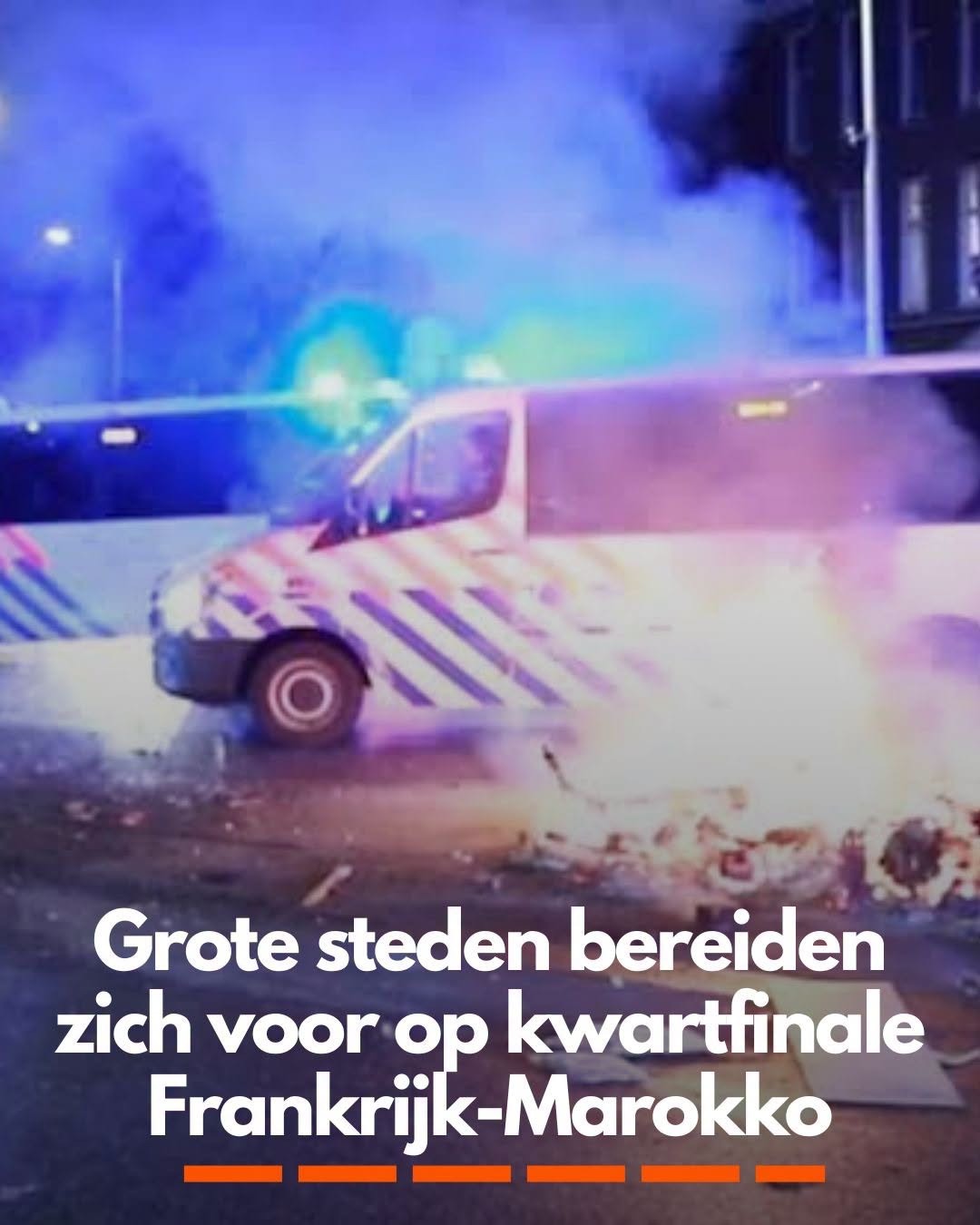 Grote steden bereiden zich voor op kwartfinale Frankrijk-Marokko