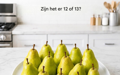 Oogtest: hoeveel peren zie je echt? 12 of 13?