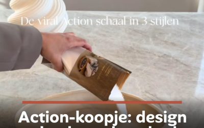 Action-koopje: design schaal met luxe look voor een prikkie, maar overal uitverkocht