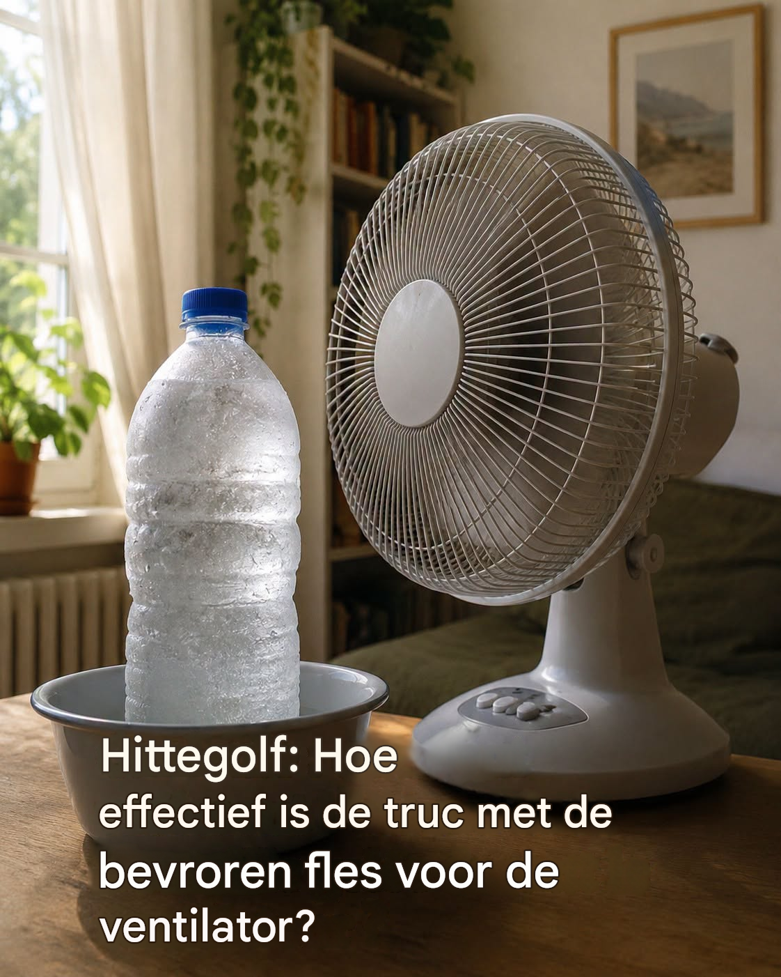 Hittegolf: Hoe effectief is de truc met de bevroren fles voor de ventilator?