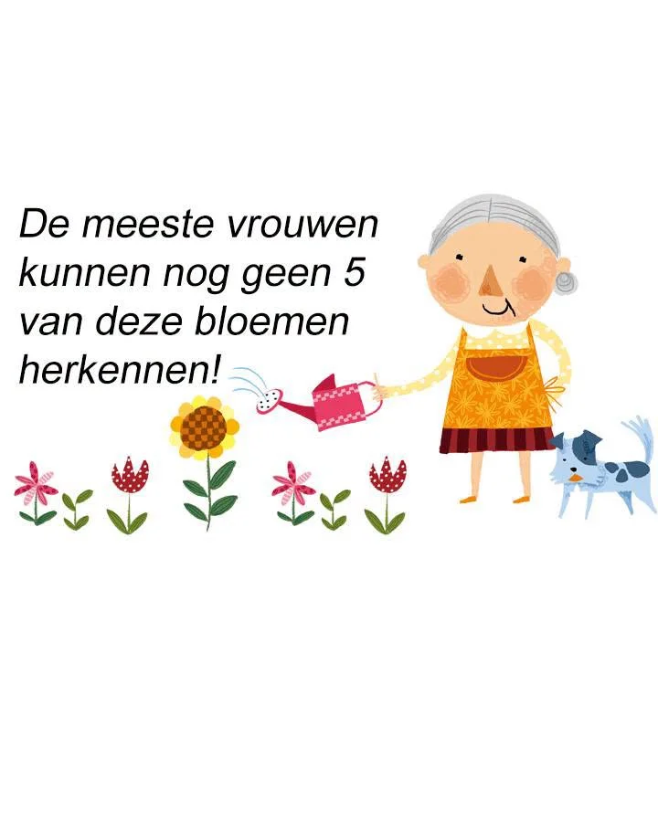 De meeste vrouwen denken dat ze bloemen goed kennen… Totdat ze deze uitdaging proberen. Hoeveel herken jij er zonder te spieken?