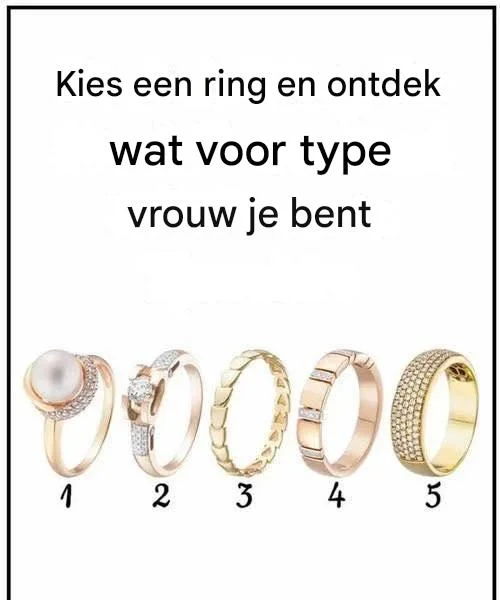 Kies een ring en ontdek wat voor soort vrouw jij bent.