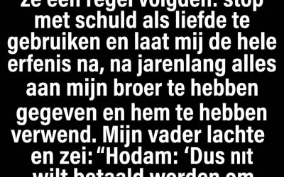 “Stop met schuldgevoel als liefde te gebruiken”: Waarom ik de hele erfenis eiste om voor mijn ouders te zorgen