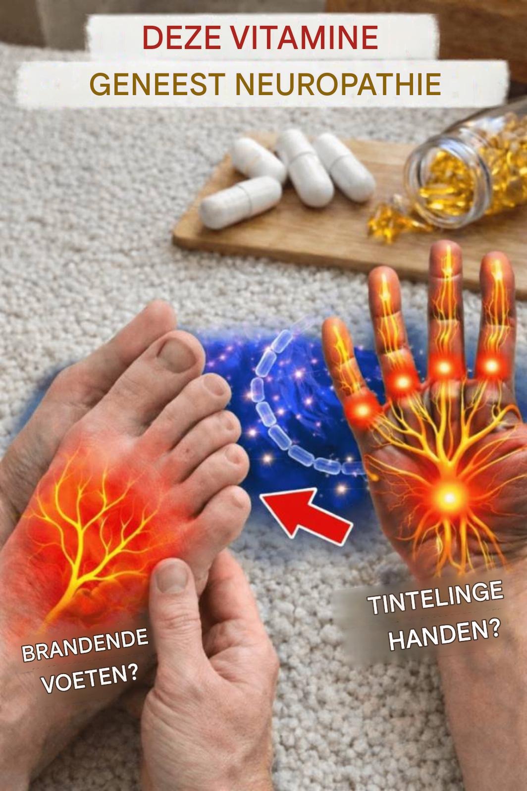 Vitamine nummer 1 voor neuropathie en zenuwschade (hand- en voetpijn)