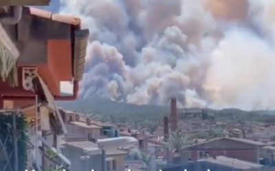 Enorme brand uitgebroken aan de Costa Brava