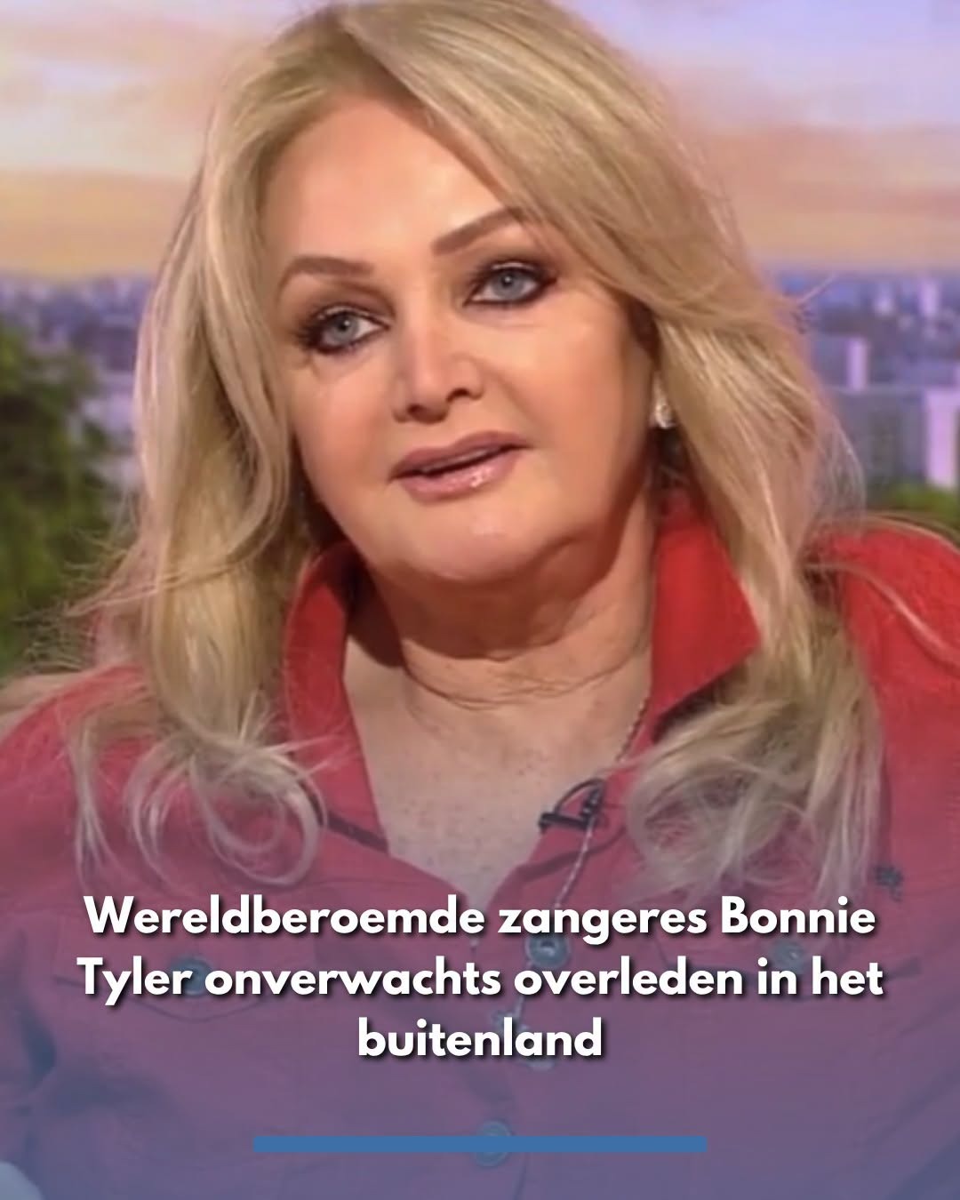 Zangeres Bonnie Tyler (75) plotseling overleden