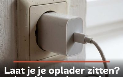 Laat je je oplader zitten? zóveel kost dat per jaar (en zo verlaag je je energierekening)