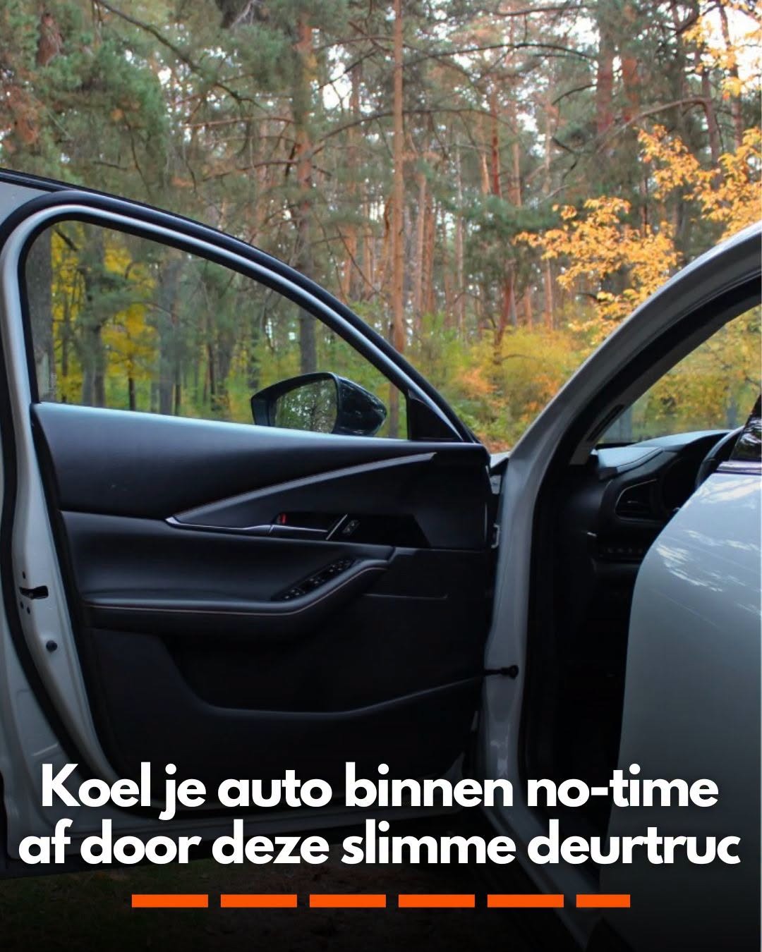 Koel je auto binnen no-time af door deze slimme deurtruc