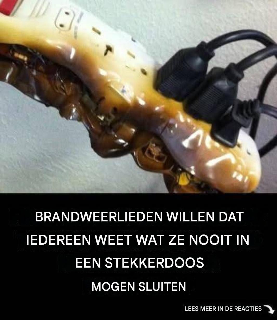 Dingen die je nooit in een stekkerdoos moet steken.