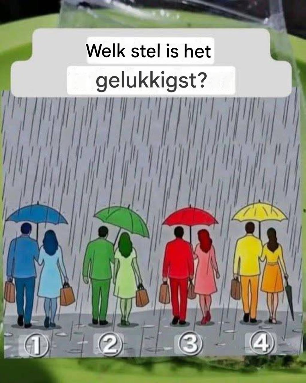 Welk stel is het gelukkigst?