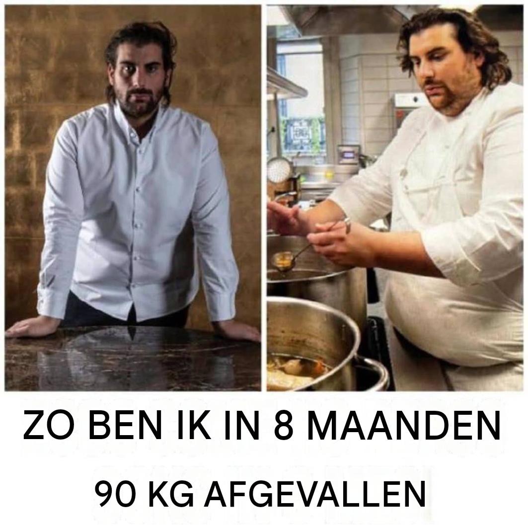 De chef-kok met Michelinsterren verloor 90 kg in 8 maanden: “Het geheim is om alles volledig te elimineren…”