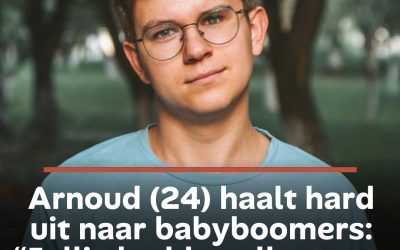 Arnoud (24) haalt hard uit naar babyboomers: “Jullie hadden alles mee, wij krijgen niet eens een huis”