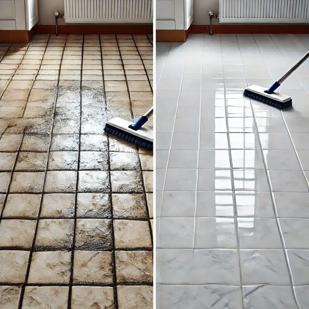 Het sprankelende geheim: mijn vloerreiniger met 3 ingrediënten die mijn tegels weer als nieuw maakte.