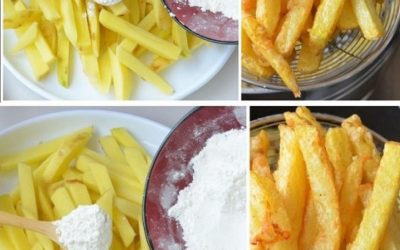 Ontdek deze truc met azijn voor knapperige frietjes.