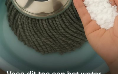 Voeg dit ingrediënt toe aan je emmer en je vloer blijft de hele week schoon.