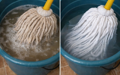 Een erg vuile dweil, koop hem niet opnieuw: een druppel van dit ingrediënt en hij is weer als nieuw.