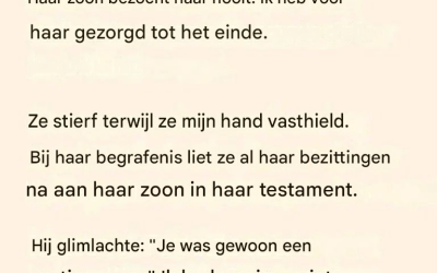 De dag na de begrafenis was niets meer hetzelfde als voorheen.